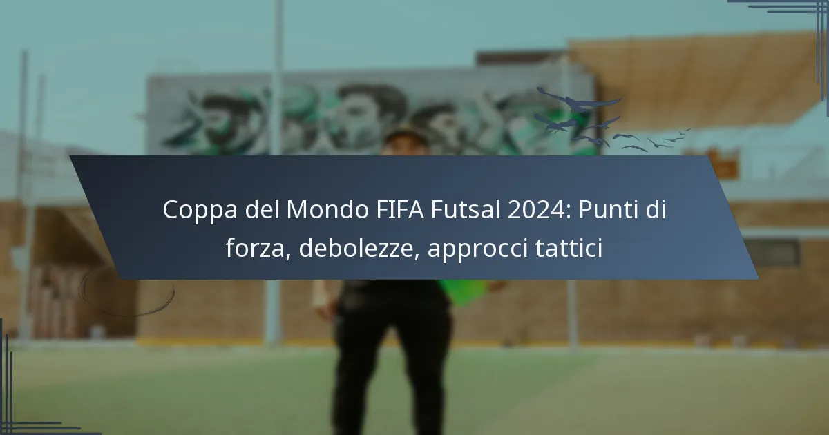 Coppa del Mondo FIFA Futsal 2024: Punti di forza, debolezze, approcci tattici