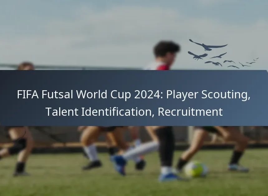 Coppa del Mondo FIFA Futsal 2024: Scouting dei Giocatori, Identificazione dei Talenti, Reclutamento